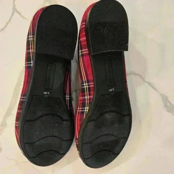 Charter Club Embroidered Plaid Tartan Scottie Slip On Loafer Red Size 8.5 - Picture 6 of 8